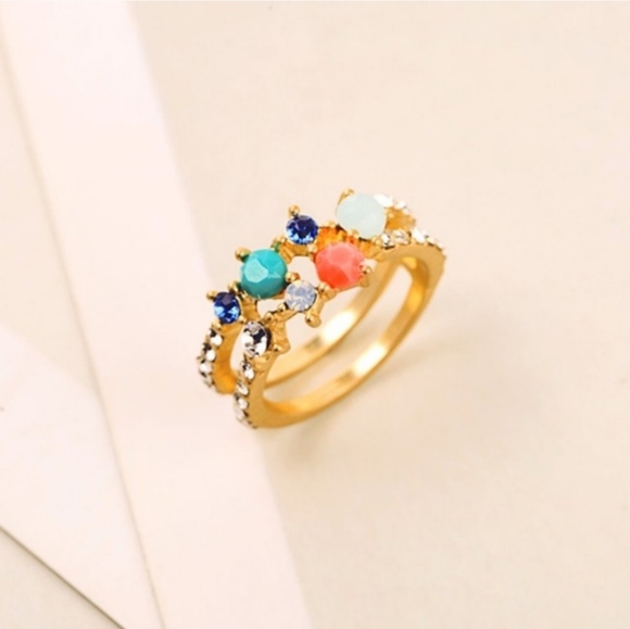 Multi colored crystal statement ring! - Picture 4 of 6